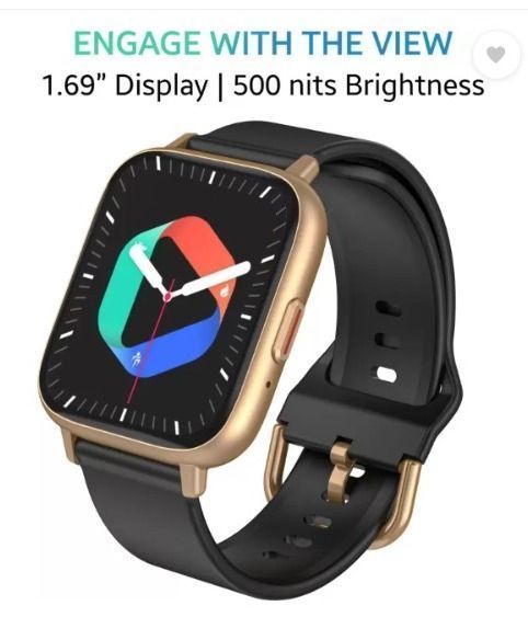 Buy TAGG Verve Engage with Bluetooth Calling, Voice Assistant, and 1.69 inch HD Display Smartwatch (Gold Strap, 1.69) on EMI