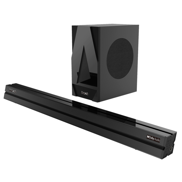 Buy boAt Aavante Bar 1700D | 120W Home Theatre Experience with 2.1 Sound Bar with Subwoofer, Smart Integrated Controls, BT, Aux on EMI