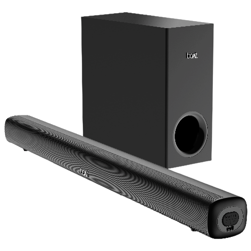 Buy boAt Aavante Bar Mystiq | 100W RMS boAt Signature Sound, 2.1 Channel Soundbar with Wired Subwoofer, Entertainment EQ Modes, Bluetooth v5.3, USB, AUX, HDMI (ARC) on EMI