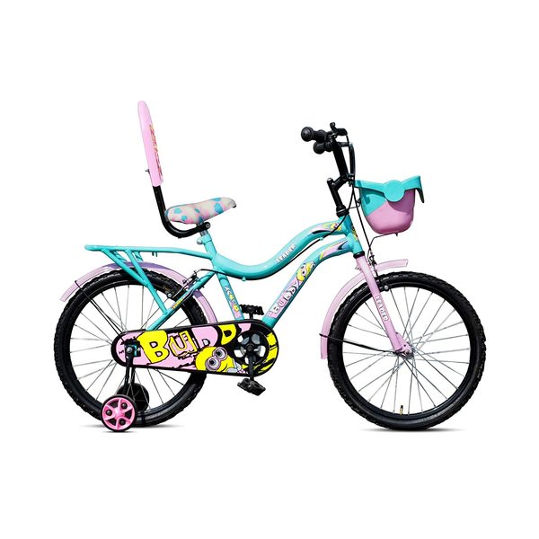 Buy LEADER Buddy 20T Kids Cycle with Training wheels For Age Group 5 to 9 Years 20 T Road Cycle (Single Speed, Green, Pink) on EMI