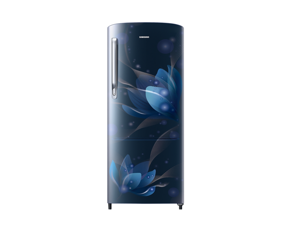 Buy Samsung 183 L Stylish Grand Design Single Door Refrigerator Rr20 C2712 U8 (Blooming Saffron Blue) on EMI