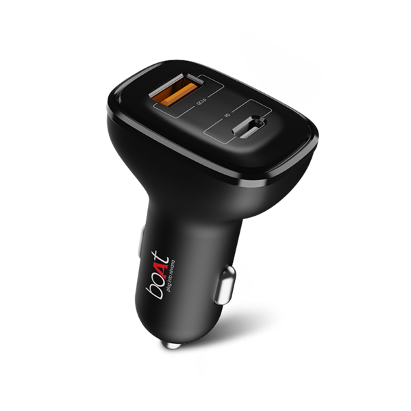 Buy boAt Dual QC-PD Port Rapid Car Charger (Black) on EMI