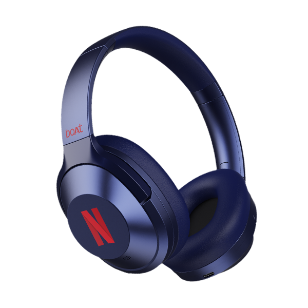 Buy boAt Nirvana 751 ANC Wireless Headphon Netflix Stream Edition Premium Headphone For Movies & TV Shows, 40mm Driver, 65H Playback (Silver) on EMI
