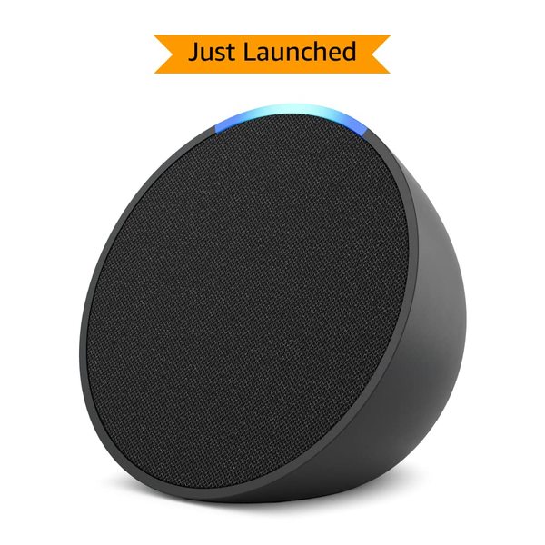 Buy Amazon Introducing Echo Pop| Smart speaker with Alexa and Bluetooth| Loud sound, balanced bass, crisp vocals (Black) on EMI