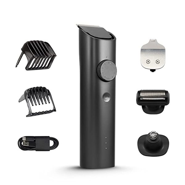 Buy MI Xiaomi Grooming Kit, All-In-One Professional Styling trimmer, Body Grooming, Nose & Ear Hair Trimming blade, Beard Comb, 40 Length Settings, 0.5mm Precision, Type-C and 90 min Run Time, Black on EMI