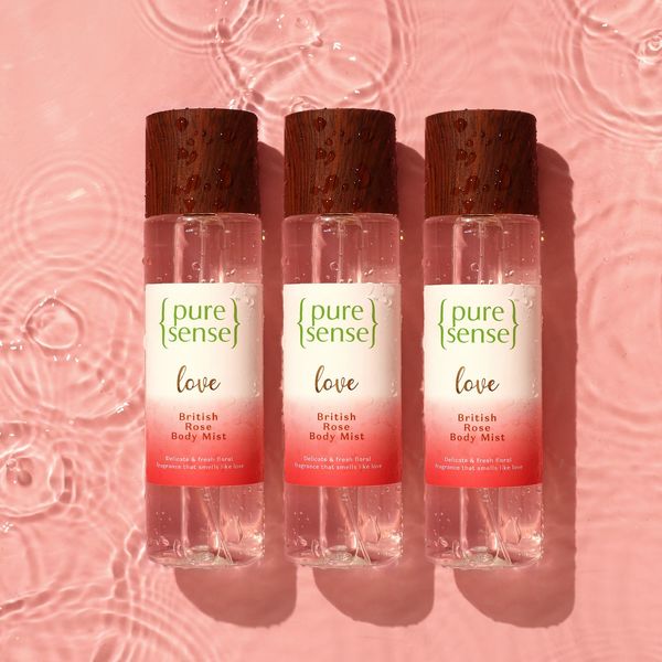 Buy PureSense Love British Rose Body Mist (Pack of 3) | From the makers of Par on EMI