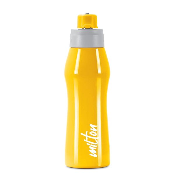 Buy Milton Active 750 Stainless Steel Water Bottle, 620 ml, Yellow | Hot and Cold | Leak Proof | Office Bottle | Sports | Home | Kitchen | Hiking | Treking | Travel | Easy To Carry | Rust Proof on EMI