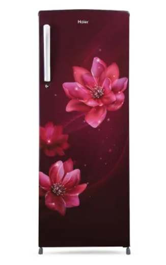 Buy Haier 2 Star 185 Litres, Direct Cooling Single Door Refrigerator (Red Peony) on EMI