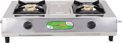 Buy Brightflame 2 Burner SS Manual Gas Stove -Classic on EMI