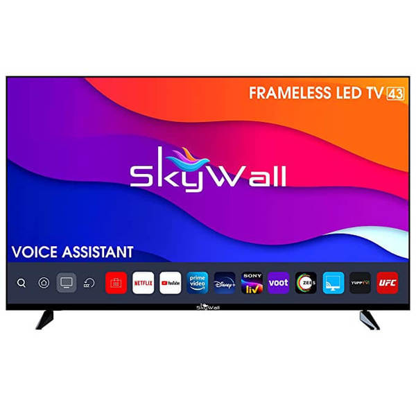 Buy SkyWall 108 cm (43 inches) Full HD Smart LED TV 43SW-Voice (Frameless Edition) | With Voice Assistant on EMI