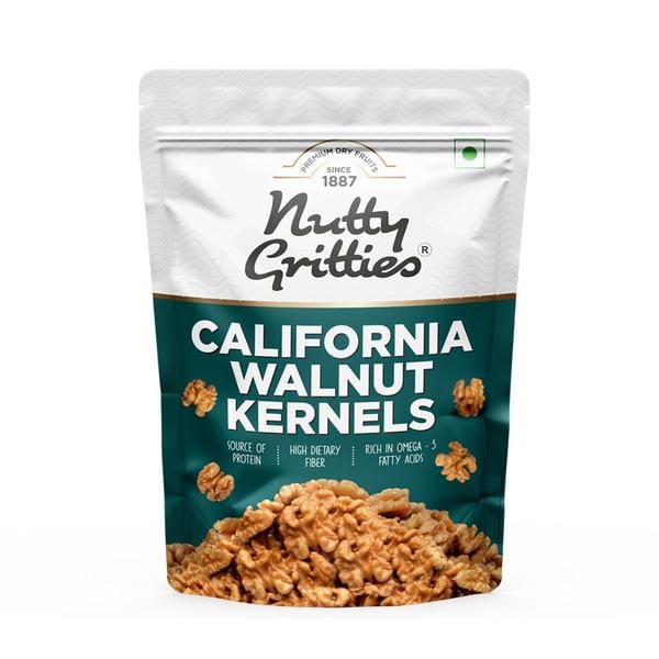 Buy Nutty Gritties California Walnut Kernels, Rich in Omega 3 - 200g on EMI