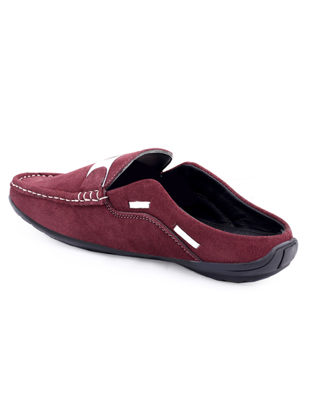 Buy WOAKERS Men's Casual Shoes (Maroon) on EMI