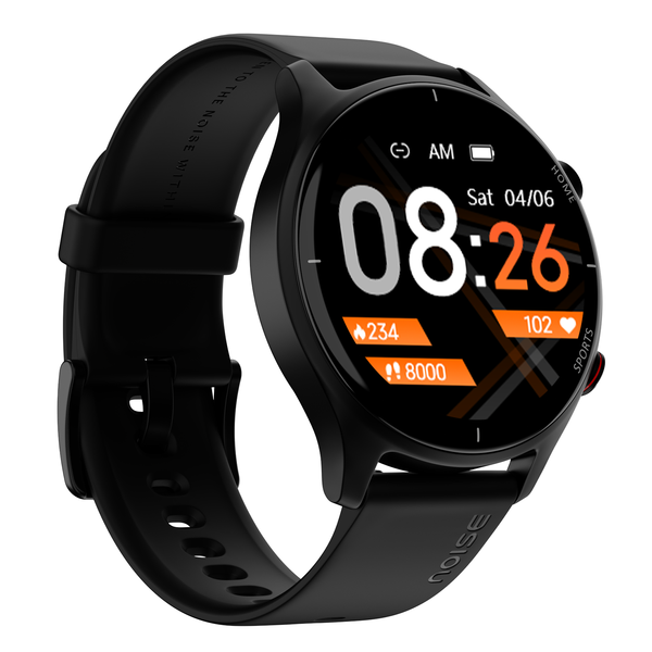 Buy NoiseFit Twist SmartWatch (1.38 inch) TFT Round Display Bluetooth Calling, Heart rate monitor, SpO monitor, Step tracker, Calories Tracker, Sports modes (Jet Black) on EMI