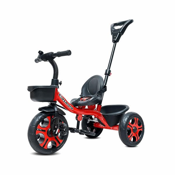 Buy Kidsmate Junior Plug N Play Kids/Baby Tricycle with Parental Control, Storage Basket, Cushion Seat and Seat Belt for 12 Months to 48 Months Boys/Girls/Carrying capacityupto30Kgs on EMI