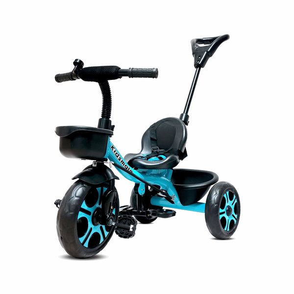 Buy Kidsmate Junior Plug N Play Kids/Baby Tricycle with Parental Control, Storage Basket, Cushion Seat and Seat Belt for 12 Months to 48 Months Boys/Girls/Carrying capacityupto30Kgs on EMI