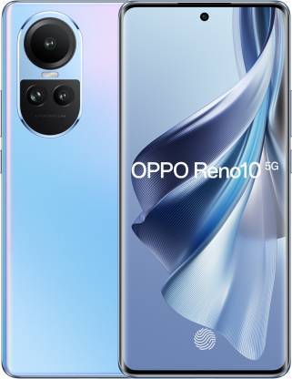 Buy OPPO Reno 10 5G (Ice Blue, 256 GB)  (8 GB RAM) on EMI