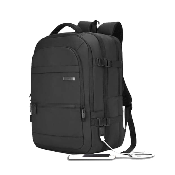 Buy Safari 28 L Polyester Beyond Formal Backpack Overnighter With Usb Black (Black) (Size: 26 x 34 x 18 cm) on EMI