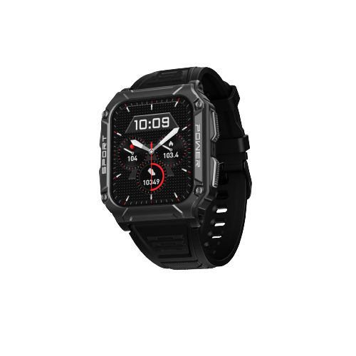 Buy Boat Wave Armour 2 Smartwatch with Bluetooth Calling, 1.96" HD Display, 100+ Sports Mode, Up to 25 Days Battery Active Black on EMI