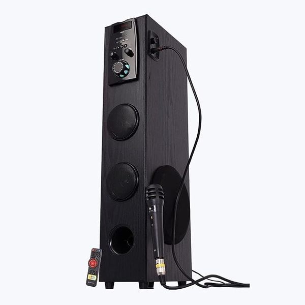 Buy ZEBRONICS Zeb-Impact 50W Tower Speaker with Wireless BT/USB/FM/AUX and Wired Mic on EMI