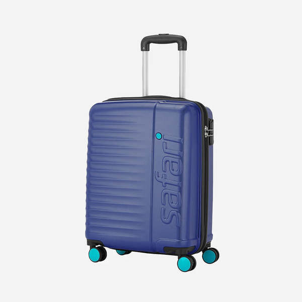 Buy Safari Polycarbonate Ignite Hard Luggage With Tsa Lock And Dual Wheels (Cabin) (Blue) ( Size : 55 x 41 x 25 inch) on EMI