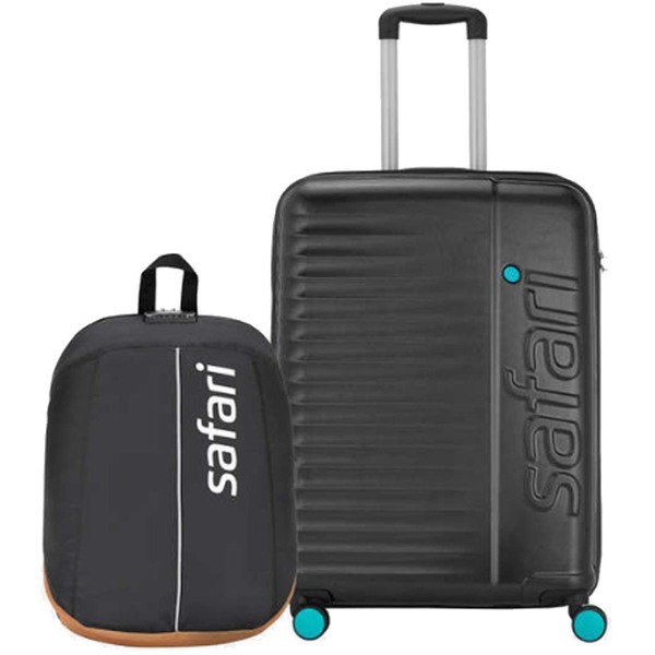 Buy Safari Ignite Hard luggage and Vault Laptop Backpack- Anti-Theft Combo (Cabin + Backpack) on EMI