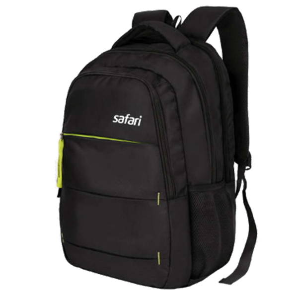Buy Safari 30 L Polyester Snap Laptop Backpack (Black) (Size: 45 x 33 x 20 cm) on EMI