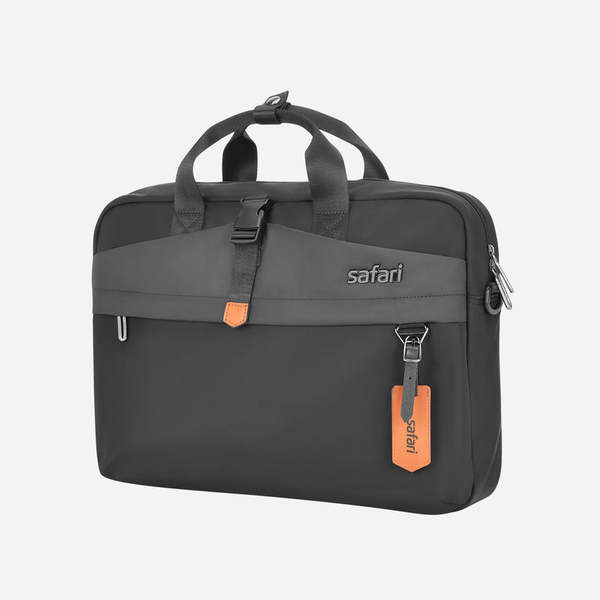 Buy Safari 15 L Polyester Trooper Satchel Bag With Smart Sleeve (Black) (Size: 24 x 33 x 8 cm) on EMI