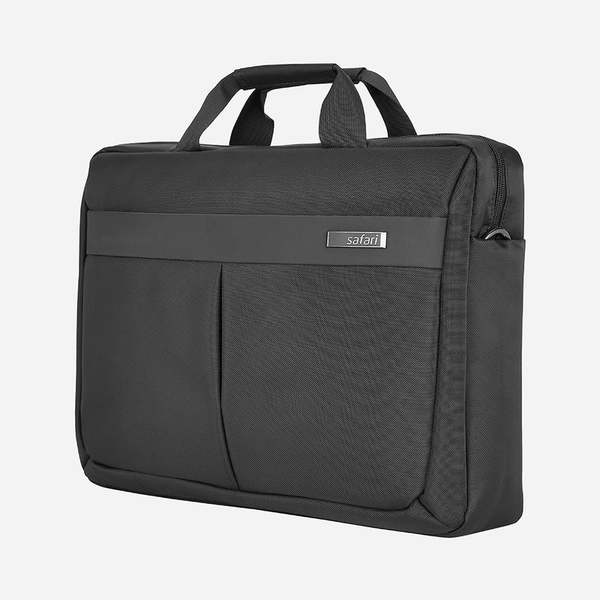 Buy Safari 10 L Polyester Urban Satchel Bag With Smart Sleeve (Black) (Size: 42 x 30 x 8 cm) on EMI
