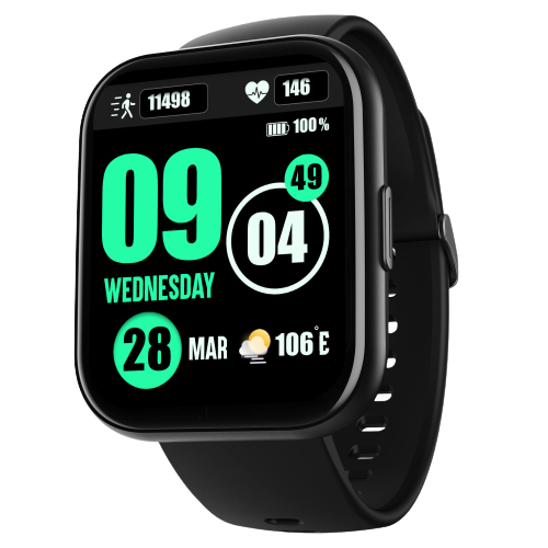Buy boAt Wave Neo Plus Smartwatch with 1.96" HD Display, BT Calling, 7 Days Battery Life, 700+ Active Modes (Active Black) on EMI