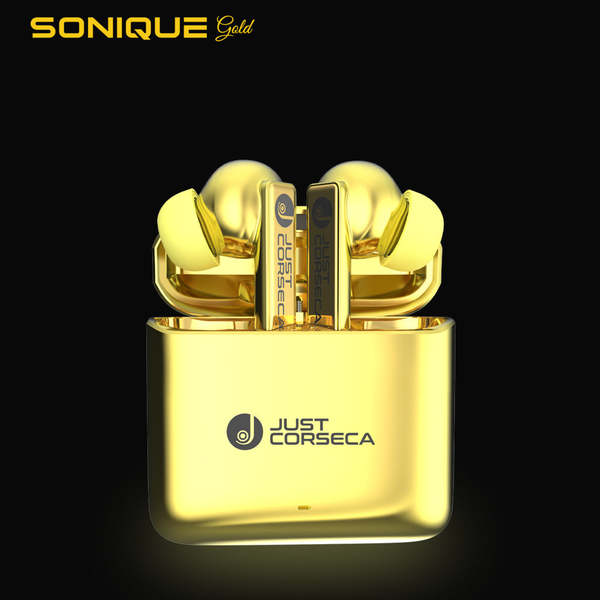 Buy Just Corseca Sonique Gold Wireless Powerbuds Limited Edition Gold on EMI