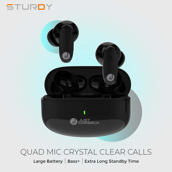 Buy Just Corseca Stalker (Black) Bluetooth (Black, In Ear) on EMI