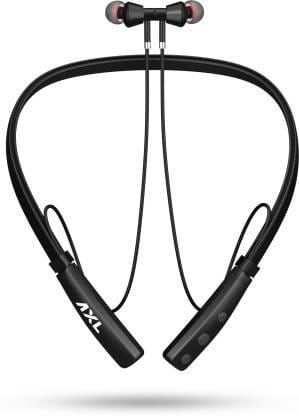 Buy AXL ABN07 Wireless Neckband with Up to 22 Hour Playtime, Adjustable Clip, Passive Noise Cancellation, Magnetic Earbuds, 
Bluetooth V5.0 and Built-in Mic Flexible Neckband Black on EMI