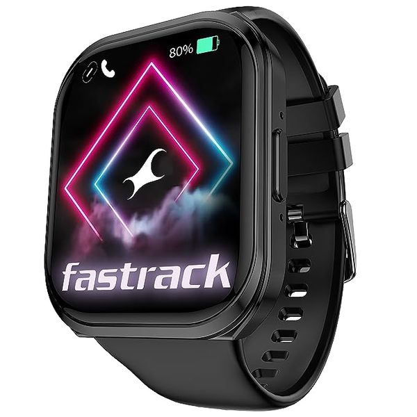 Buy Fastrack New Limitless FS1+ Smart Watch|Biggest 2.01" UltraVU Display|Industry Best 950 Nits Brightness|SingleSync BT Calling|NitroFast Charging|110+ Sports Modes|200+ Watchfaces|Upto 7 Days Battery|Black on EMI
