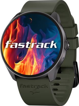 Buy Fastrack Limitless FR1 Pro|1.3Inch AMOLED display with 600 Nits|Advanced BT Calling Chipset Smartwatch(Gery+Dark Green, Free Size) on EMI