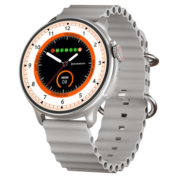Buy Crossbeats Aura Bluetooth Calling 1.46inch Display Smart Watch  Smart Watch (Starlight Silver) on EMI