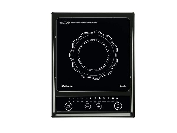 Buy Bajaj 1200 W Splendid Automatic Quality Induction Cooktop (Black, Push Button) on EMI