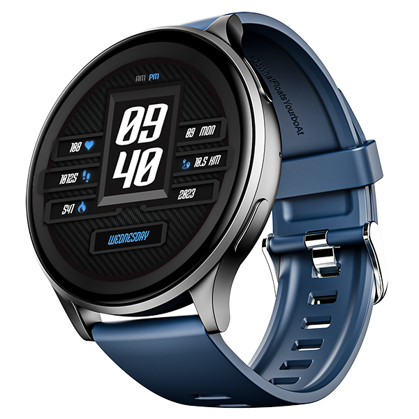 Buy boAt Lunar Orb Smartwatch with 1.45" Amoled Display, BT Calling, Crest+ OS, Watch Face Studio (Deep Blue) on EMI