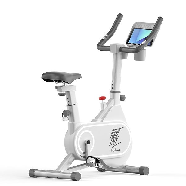 Buy Lifelong Fit Pro Spin Fitness Bike with 6Kg Flywheel, Adjustable Resistance & Heart Rate Sensor for Fitness at Home Workouts (Max Weight Capacity: 100 kg) - Free Home Installation (LLSBB49, White) on EMI
