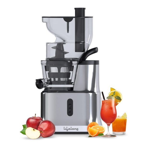 Buy Lifelong LLSJ02 Cold Press whole Slow Juicer All-in-1 Fruit & Vegetable Juicer | Compact Design | Easy to Use | Single On/Off Button with Reverse Function | 200W on EMI
