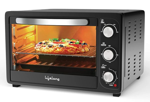 Buy Lifelong LLOT23 Oven, Toaster & Griller, 23 Litres OTG Oven for Baking Cake with 4 Heating Modes| Temperature & Timer Selection Oven for Kitchen (Black) on EMI