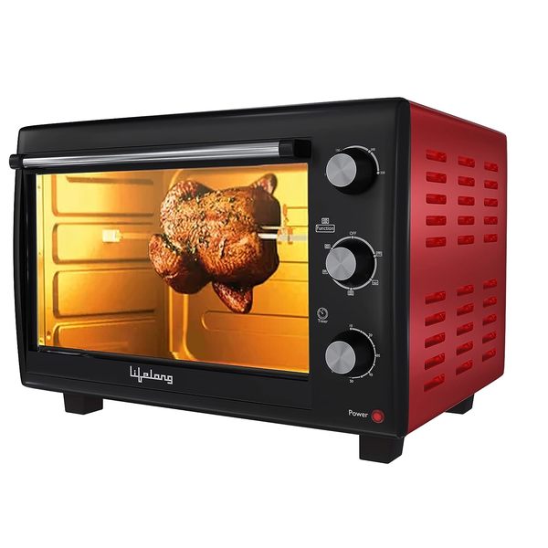 Buy Lifelong Acer Llot38 40 Litres Oven,Toaster&Griller With Illuminated Chamber&Motorized Rotisserie|Crumb Tray|Auto Shut Off,Otg Oven For Baking Cake At Home,1500 Watts,40 Liter on EMI