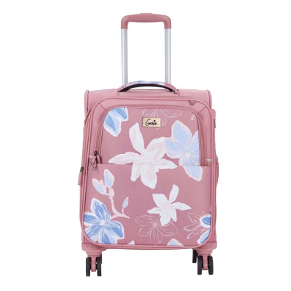 Buy Genie Premium Nylon Lily Soft Luggage (Pink) Small (60 Litre) on EMI