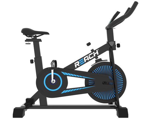 Buy Reach Apollo Spin Bike | 6.5 KG Flywheel | 8 Levels of Adjustable Resistance | Max User Weight 110 KG | LCD Monitor | Exercise Bike for Home Workout | Perfect for Home Gym on EMI