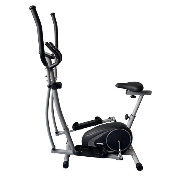Buy Reach C-200 Elliptical Cross Trainer with 4 Kg Flywheel for Home Gym | Exercise Cycle with 8 Level Adjustable Resistance, LCD Display & Health Tracker | Fitness & Cardio Training | 12 Months Warranty on EMI