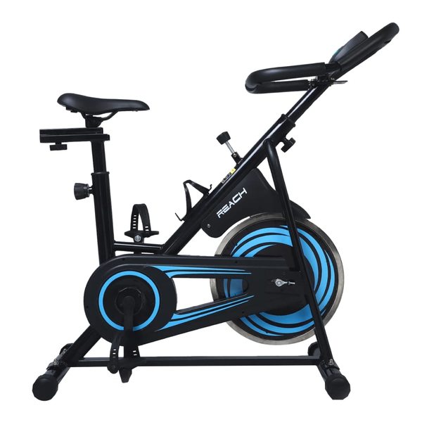 Buy Reach Vision MII Spin Exercise Bike with 6.5 Kg Flywheel Adjustable Resistance & LCD Monitor | Maximum user weight 110kgs, Fitness Cycle for Home, Gym Workout for tummy and lower body workout on EMI