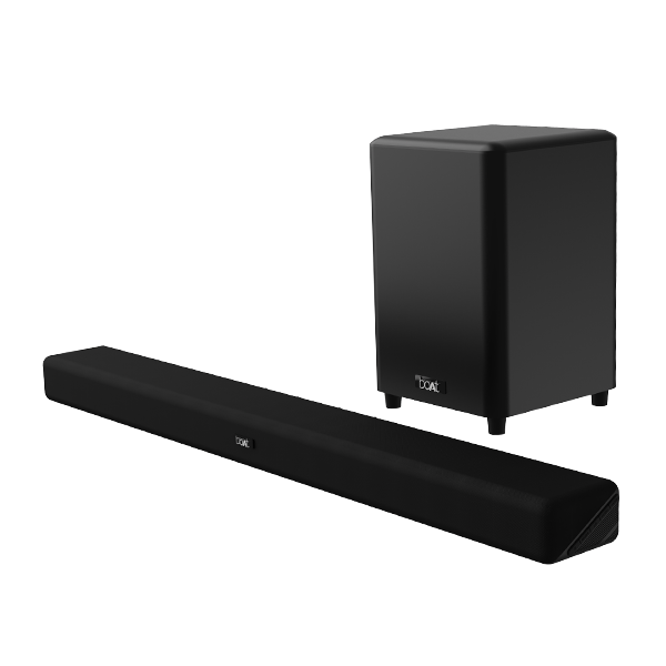 Buy boAt Aavante Bar 4100DA Soundbar with 300W RMS boAt Signature Sound, 3.1.2 Channel Surround Sound, Bluetooth v5.3 (Black) on EMI