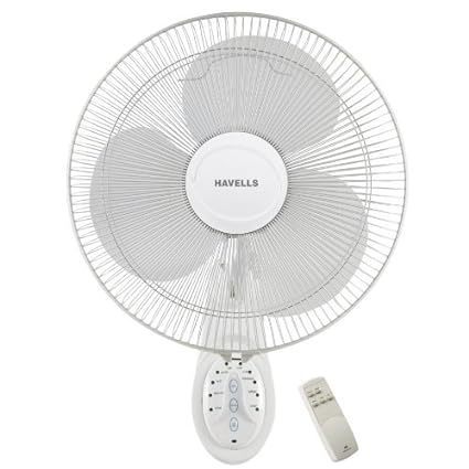 Buy Havells 400 Mm Platina Remote Wall Fan White on EMI