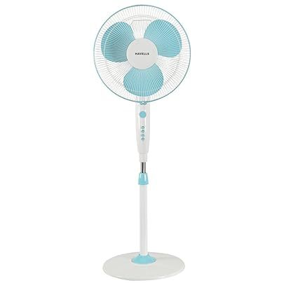 Buy Havells 400 Mm Trendy Pedestal Fan Blue White on EMI