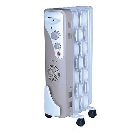 Buy Havells Ofr 5 Wave Fins With Fan Beige 1400 W on EMI