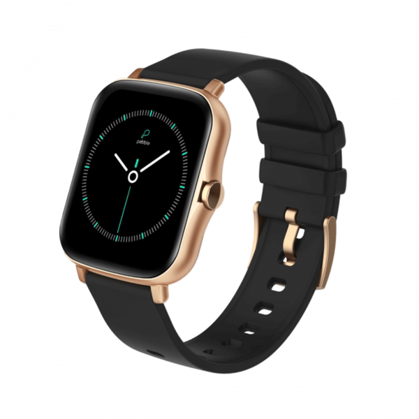 Buy Pebble Spark 1.7 ( 4.31 cm) Bluetooth Calling, HD Display with SPO2, HR Monitor Smartwatch  (Midnight Gold) on EMI